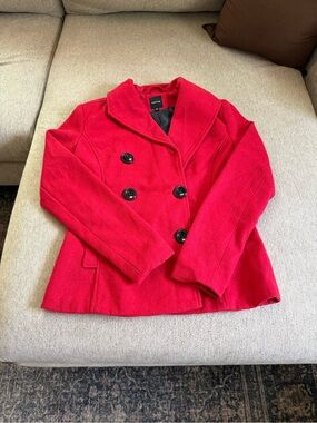 Red Pea Coat